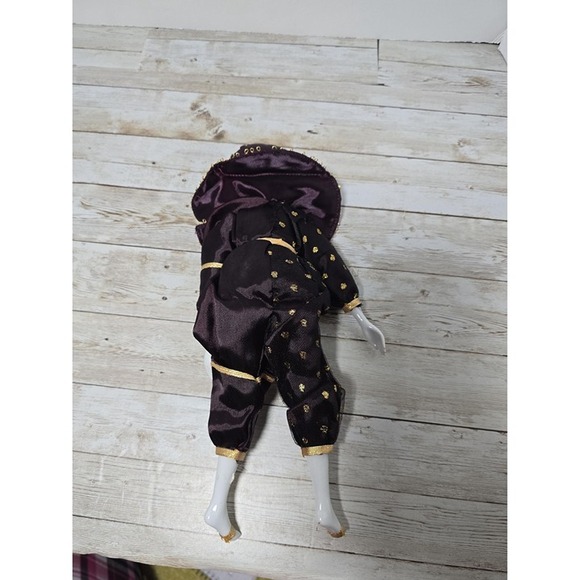 12.5" Brown Gold Jester Porcelain Figurine Gray Eye‎ Mask Painted - Picture 6 of 6